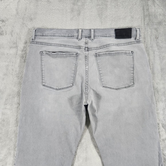 Mott & Bow Jeans Mens 38x32 Stone Gray Straight Leg Stretch Denim Casual - Picture 5 of 15